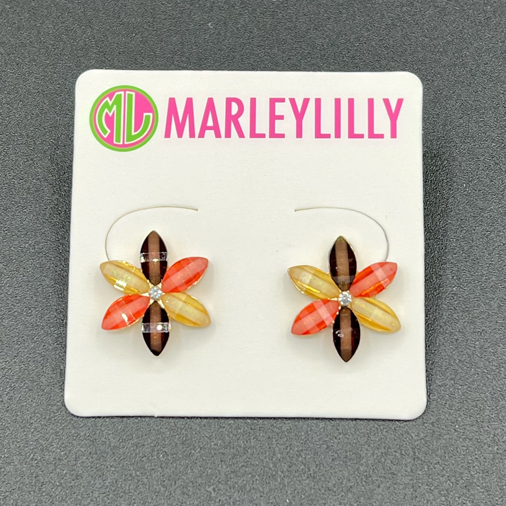 Marley Lilly Flower Stud Earrings